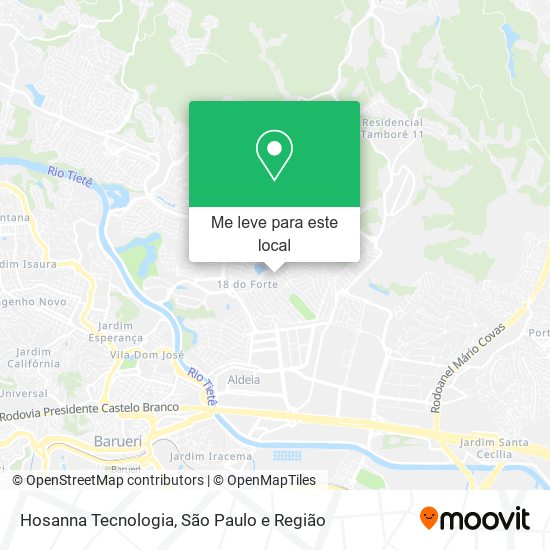 Hosanna Tecnologia mapa