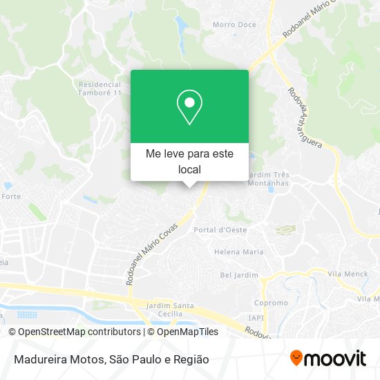 Madureira Motos mapa