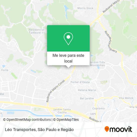 Léo Transportes mapa