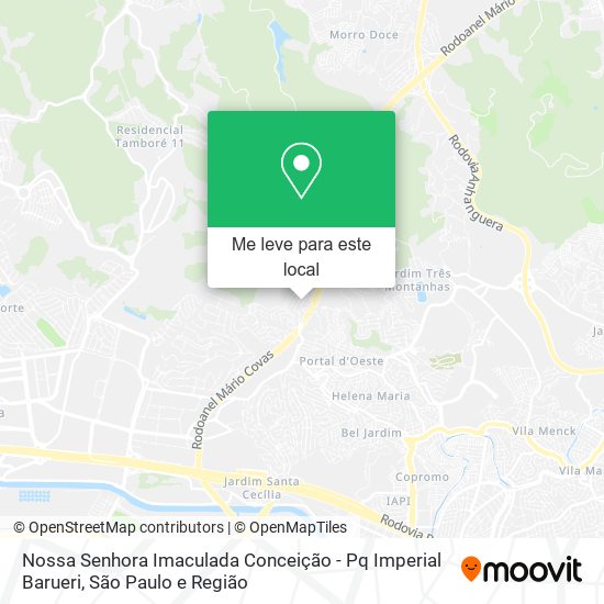 Nossa Senhora Imaculada Conceição - Pq Imperial Barueri mapa