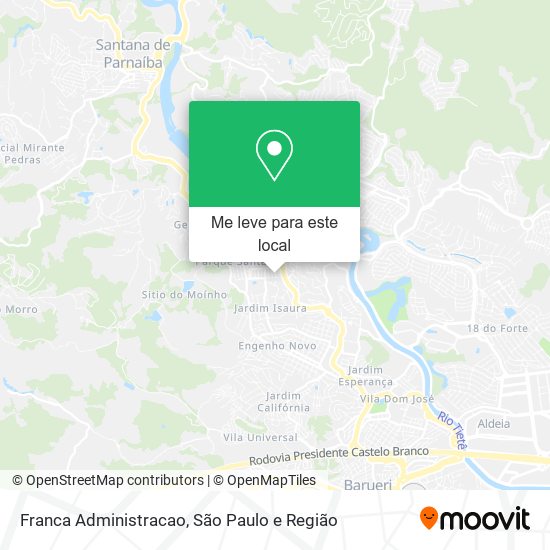 Franca Administracao mapa