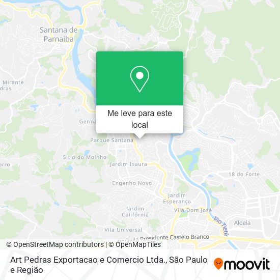 Art Pedras Exportacao e Comercio Ltda. mapa