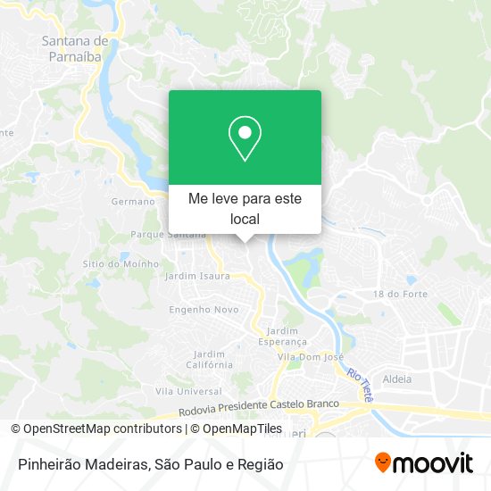 Pinheirão Madeiras mapa