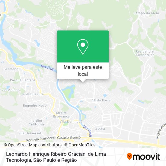 Leonardo Henrique Ribeiro Graciani de Lima Tecnologia mapa