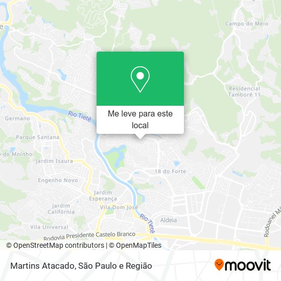 Martins Atacado mapa