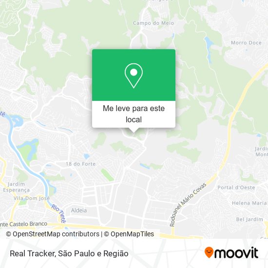 Real Tracker mapa
