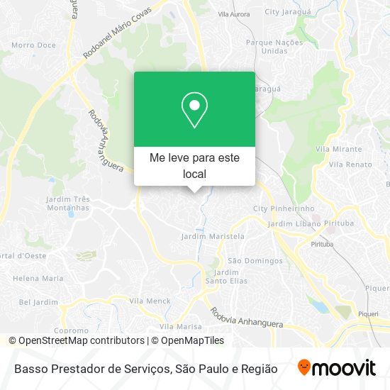 Basso Prestador de Serviços mapa