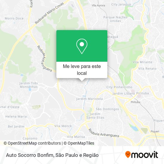 Auto Socorro Bonfim mapa