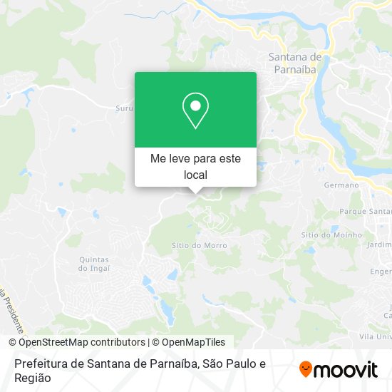 Prefeitura de Santana de Parnaíba mapa