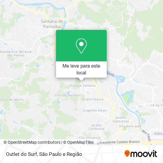 Outlet do Surf mapa