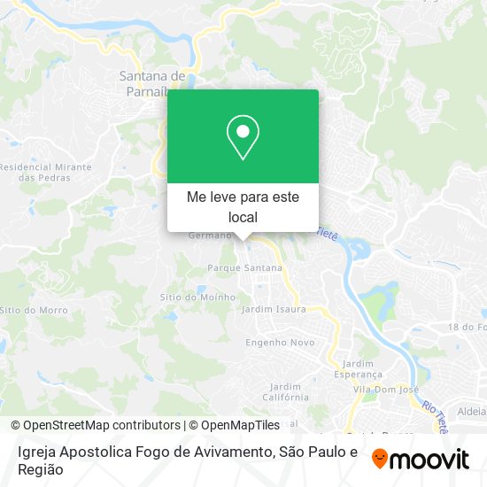 Igreja Apostolica Fogo de Avivamento mapa