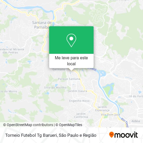 Torneio Futebol Tg Barueri mapa