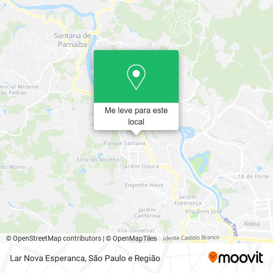 Lar Nova Esperanca mapa