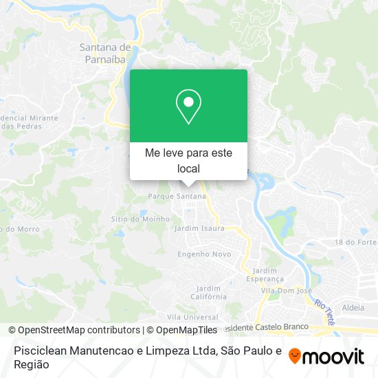 Pisciclean Manutencao e Limpeza Ltda mapa