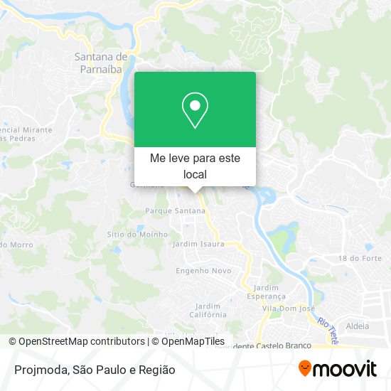 Projmoda mapa