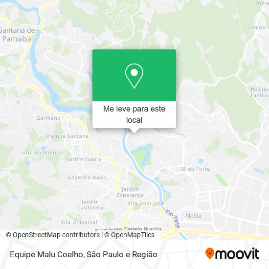 Equipe Malu Coelho mapa