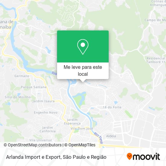Arlanda Import e Export mapa
