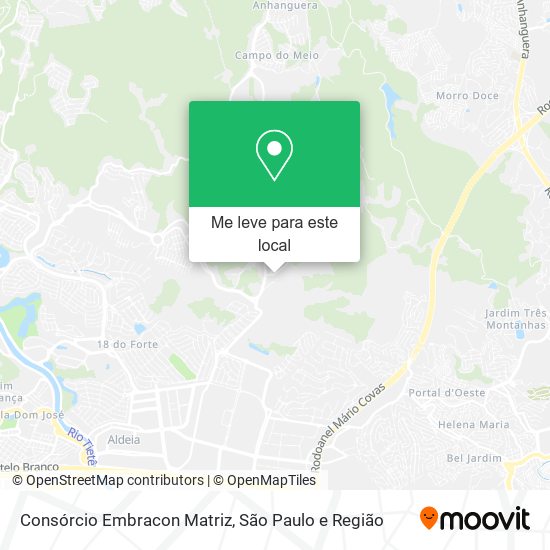 Consórcio Embracon Matriz mapa