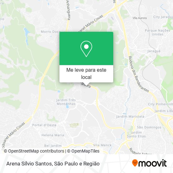 Arena Sílvio Santos mapa