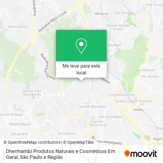 Dhermambi Produtos Naturais e Cosméticos Em Geral mapa