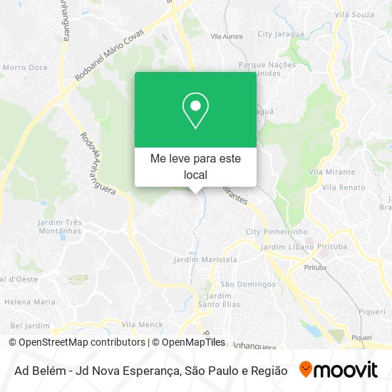Ad Belém - Jd Nova Esperança mapa