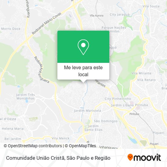 Comunidade União Cristã mapa