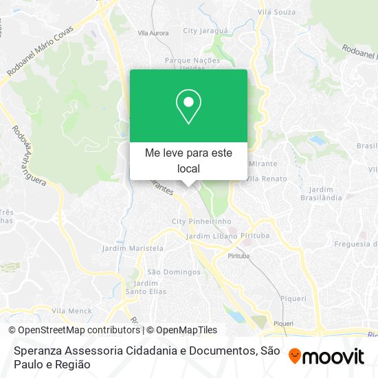 Speranza Assessoria Cidadania e Documentos mapa