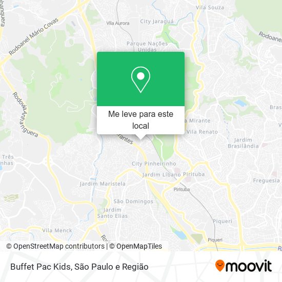 Buffet Pac Kids mapa