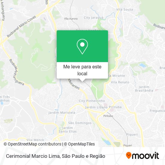 Cerimonial Marcio Lima mapa