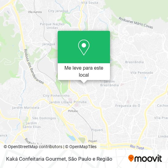 Kaká Confeitaria Gourmet mapa