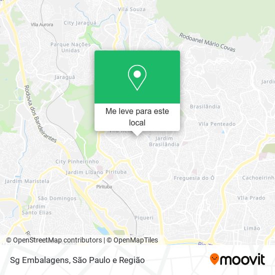 Sg Embalagens mapa