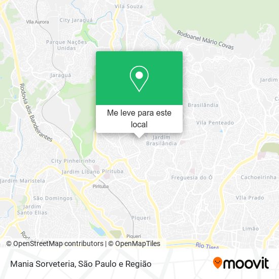 Mania Sorveteria mapa