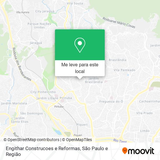 Engithar Construcoes e Reformas mapa