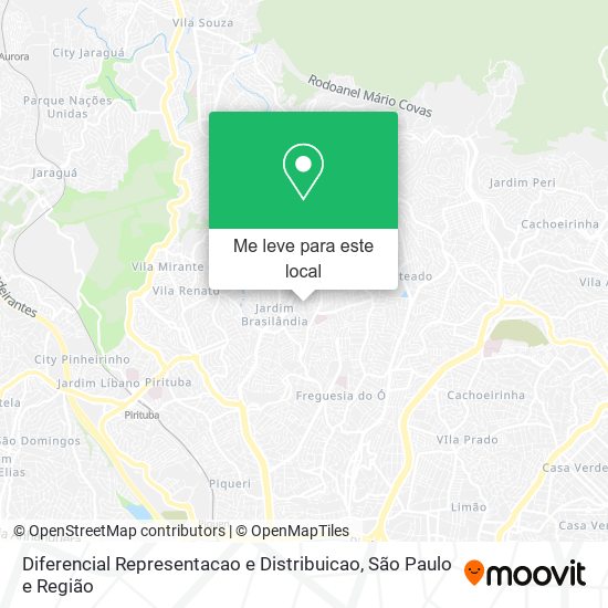 Diferencial Representacao e Distribuicao mapa