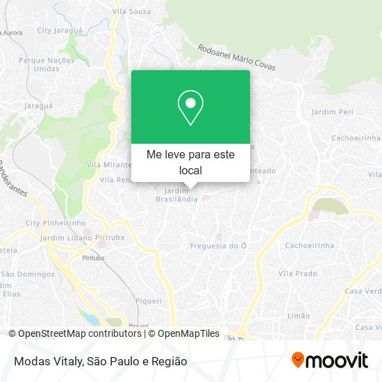 Modas Vitaly mapa
