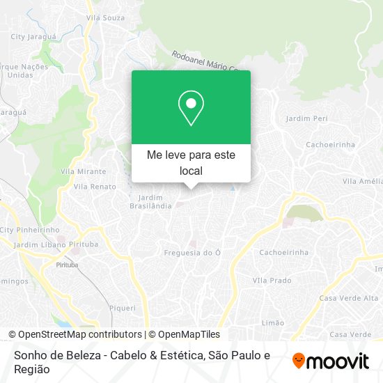 Sonho de Beleza - Cabelo & Estética mapa