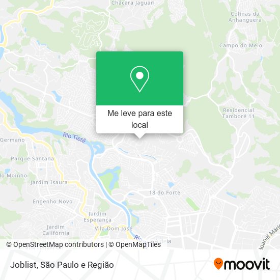 Joblist mapa