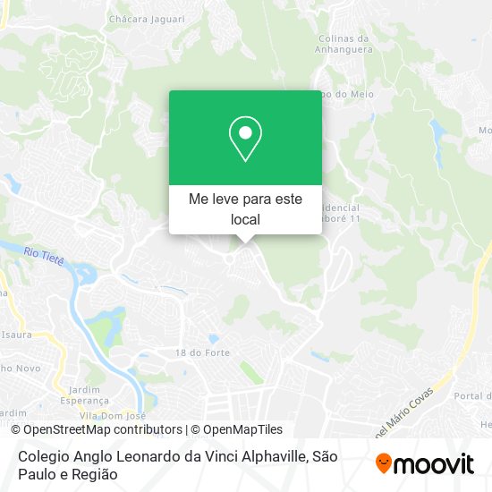 Colegio Anglo Leonardo da Vinci Alphaville mapa