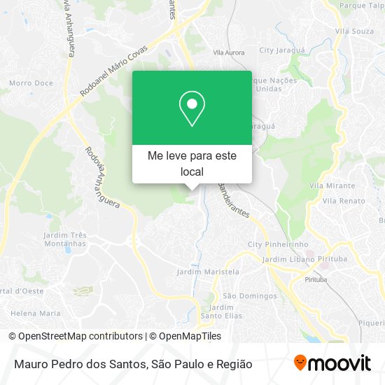 Mauro Pedro dos Santos mapa