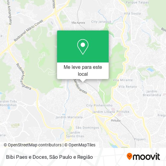 Bibi Paes e Doces mapa