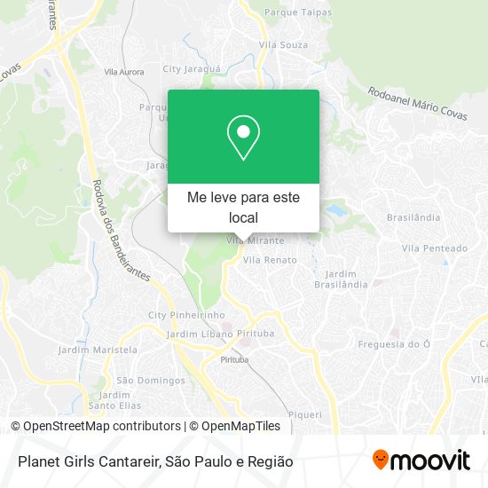 Planet Girls Cantareir mapa