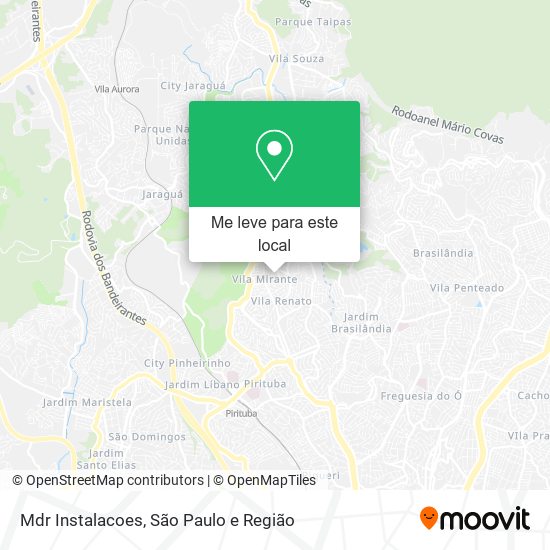 Mdr Instalacoes mapa
