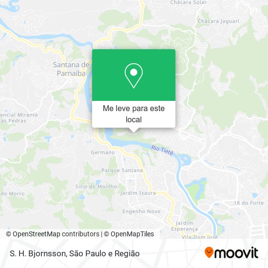S. H. Bjornsson mapa