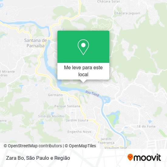 Zara Bo mapa