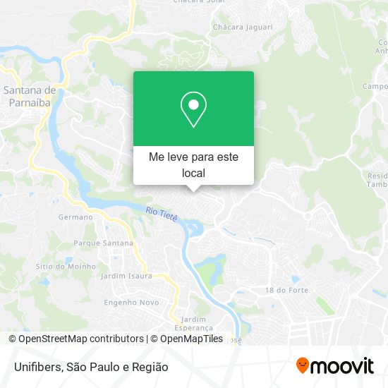 Unifibers mapa