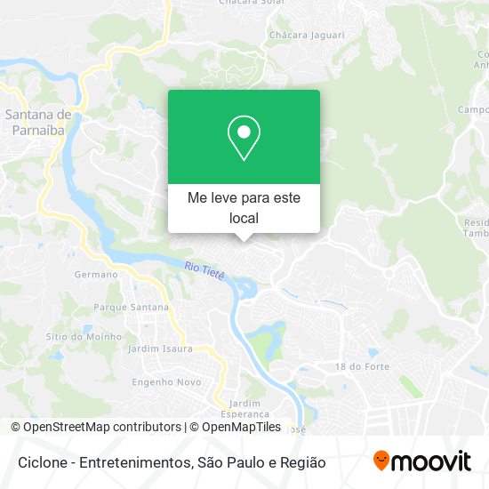 Ciclone - Entretenimentos mapa