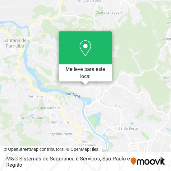 M&G Sistemas de Seguranca e Servicos mapa