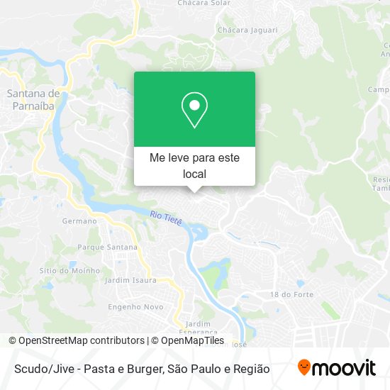Scudo/Jive - Pasta e Burger mapa