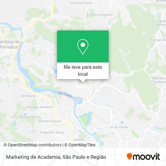 Marketing de Academia mapa