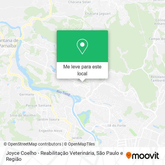 Joyce Coelho - Reabilitação Veterinária mapa